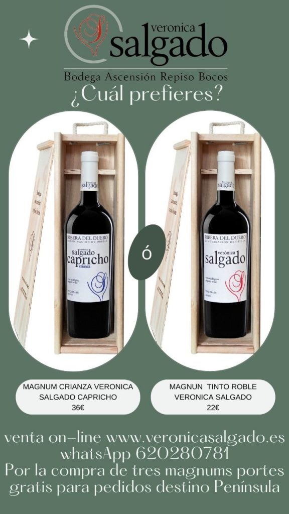 Vino de autor Verónica Salgado. Vinos Ribera de Duero. Oferta vinos online.